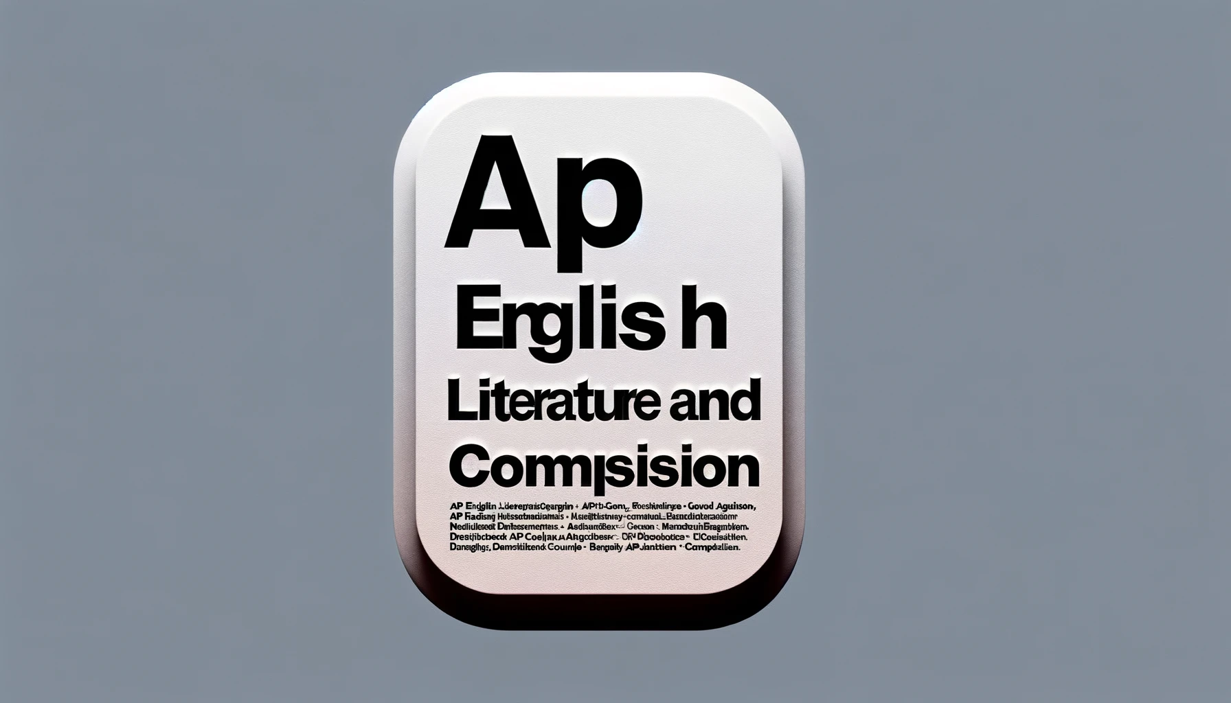 AP English Literature and Composition
